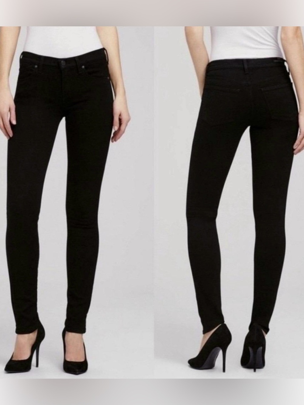 Citizens of Humanity Avedon Black Slick Skinny Jeans 31